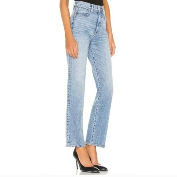 SLVRLAKE London High Rise Straight Jeans Size 31 Heartache Wash - Picture 2 of 16